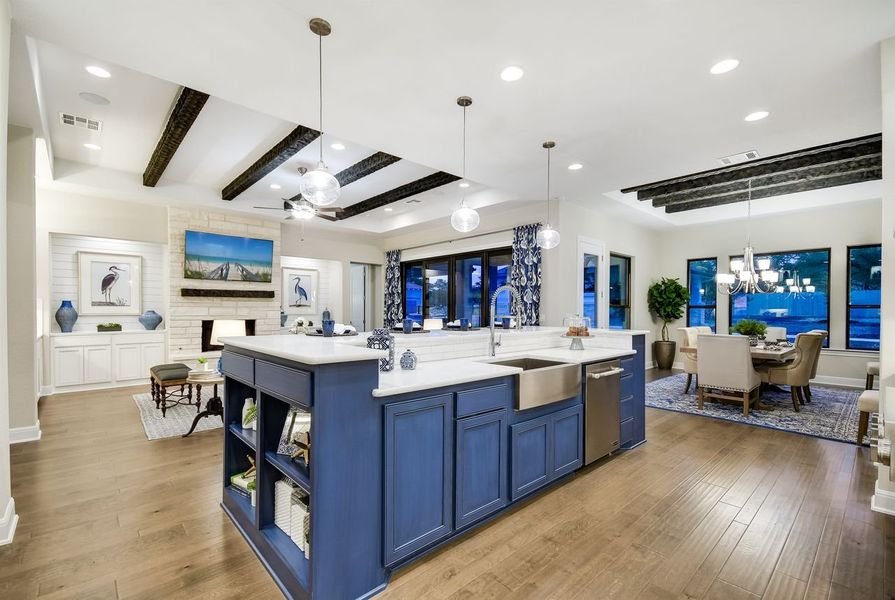 Representative furnished interior of a home built from the Catalina by Giddens Homes in Clearwater Ranch, Liberty Hill (Image 77).