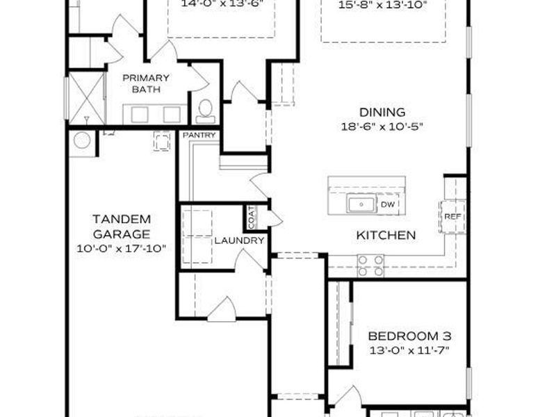 2D floor plan layout of this home in South Ranch Western Collection, Prescott, AZ (Image 2). 2D floor plan layout of this home in South Ranch Western Collection, Prescott, AZ (Image 2).