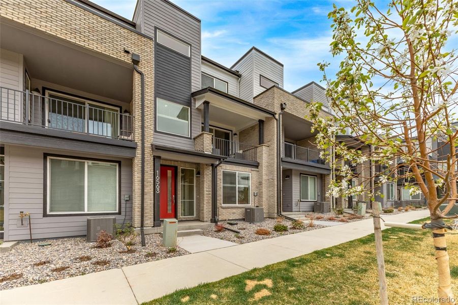 Exterior details and patio area of a home in , Broomfield (Image 26).
