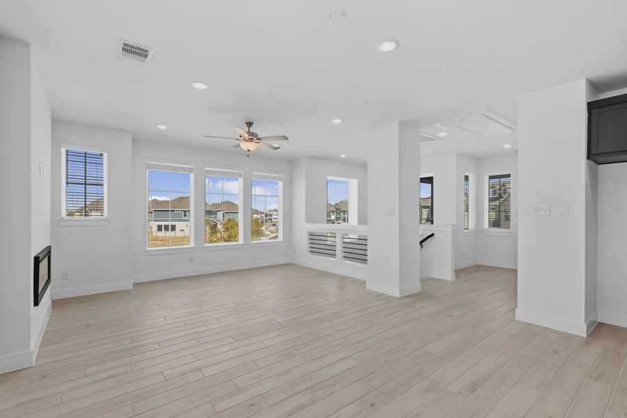 Representative unfurnished interior of a home built from the Springfield by Chesmar Homes in Bridgeland, Elgin (Image 22).