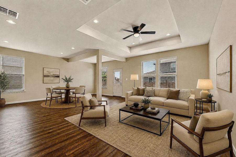 Furnished interior view inside a new home in , Liberty Hill (Image 16).