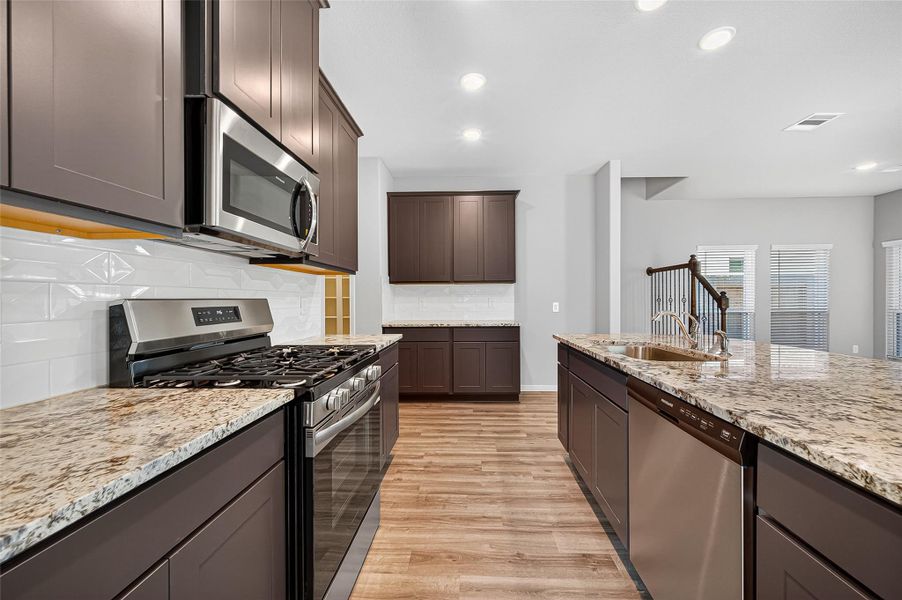 Furnished interior view inside a new home in Mill Creek Trails, Magnolia (Image 14). Furnished interior view inside a new home in Mill Creek Trails, Magnolia (Image 14).