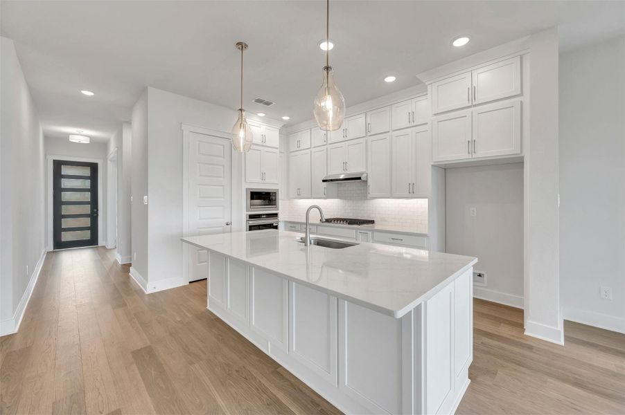 Furnished interior view inside a new home in Elyson - Reserve Collection, Katy (Image 7).