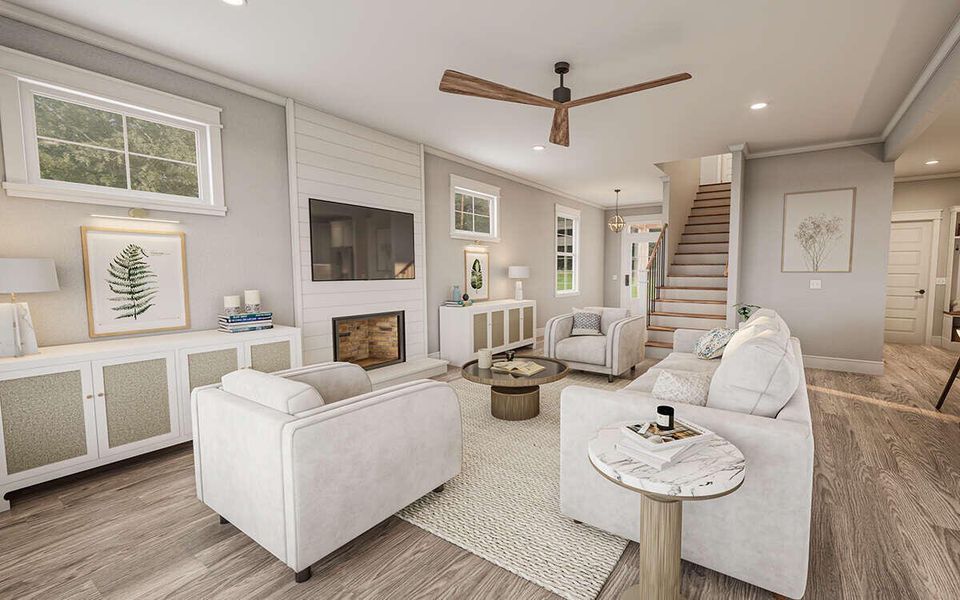 Furnished interior view inside a new home in , Goose Creek (Image 12).