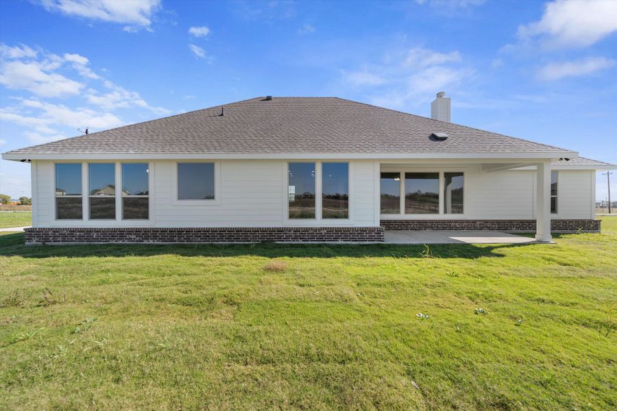 Exterior details and patio area of a home in Clear Sky Addition, Valley View (Image 28). Exterior details and patio area of a home in Clear Sky Addition, Valley View (Image 28).