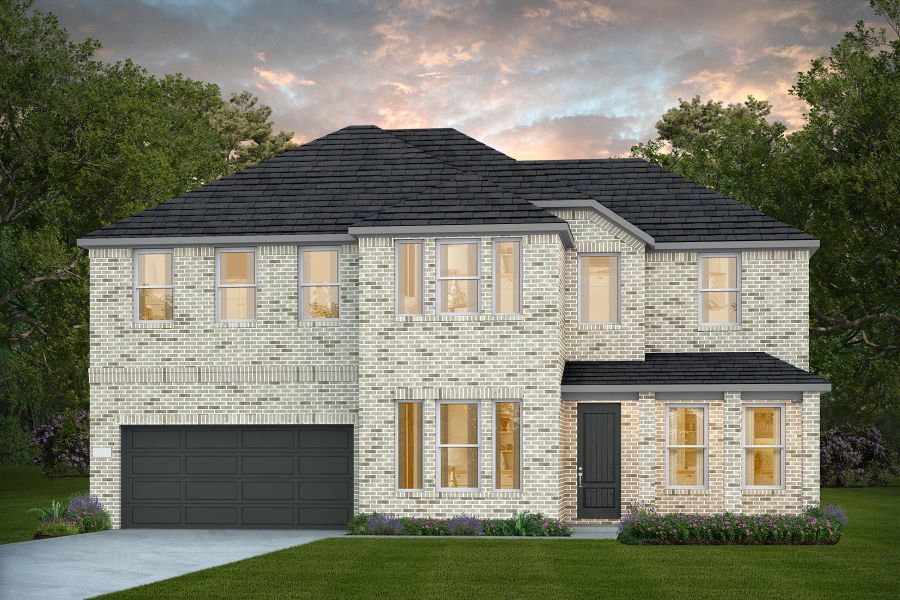 Representative exterior photo of a completed home built from the Oglesby by Pulte Homes in Katy Court, Katy, TX (Image 8). Representative exterior photo of a completed home built from the Oglesby by Pulte Homes in Katy Court, Katy, TX (Image 8).