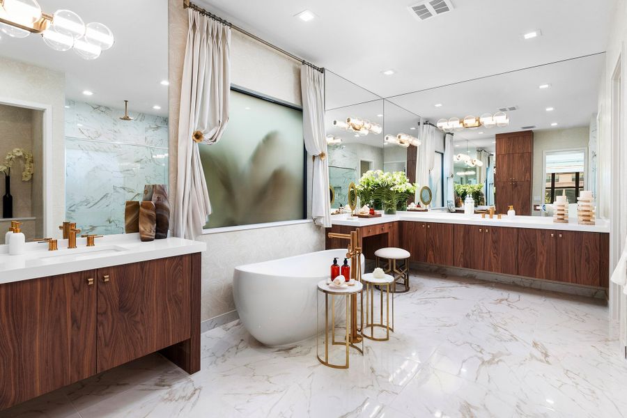 Representative furnished interior of a home built from the Sumatra Grand by GL Homes in Lotus Edge, Boca Raton (Image 11).
