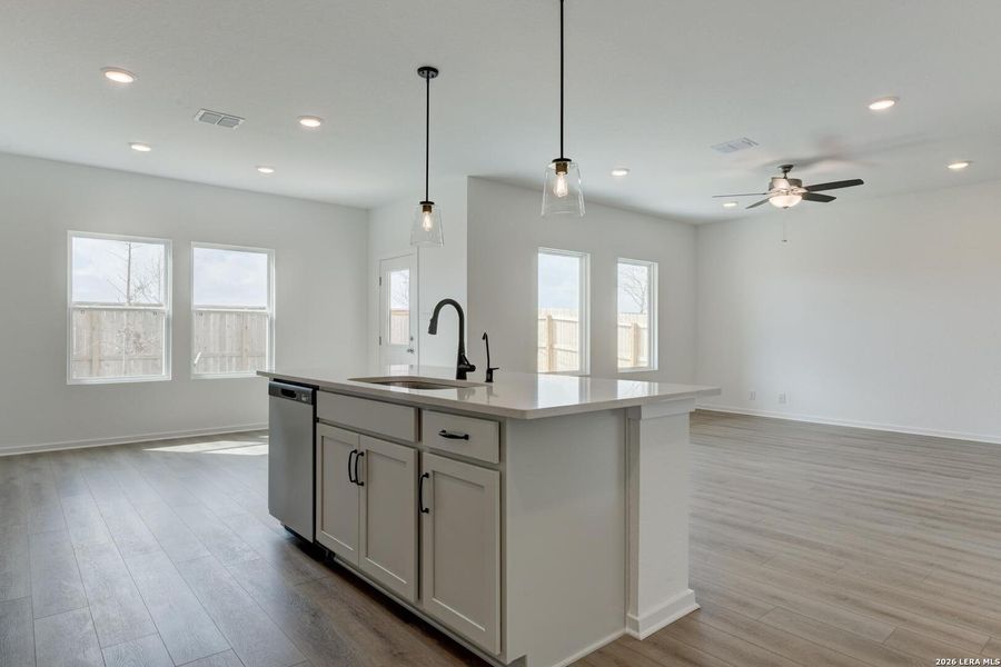 Furnished interior view inside a new home in Hennersby Hollow, San Antonio (Image 6). Furnished interior view inside a new home in Hennersby Hollow, San Antonio (Image 6).