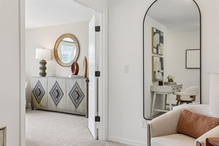 Furnished interior view inside a new home in Hawks Run, Kissimmee (Image 56).