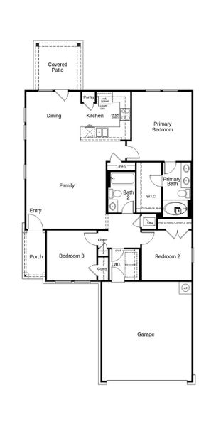 2D floor plan layout of this home in Hidden Trails, Belton, TX (Image 3). 2D floor plan layout of this home in Hidden Trails, Belton, TX (Image 3).
