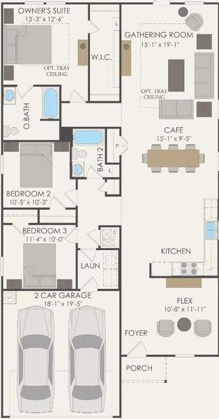 Pulte Homes, Hewitt floor plan