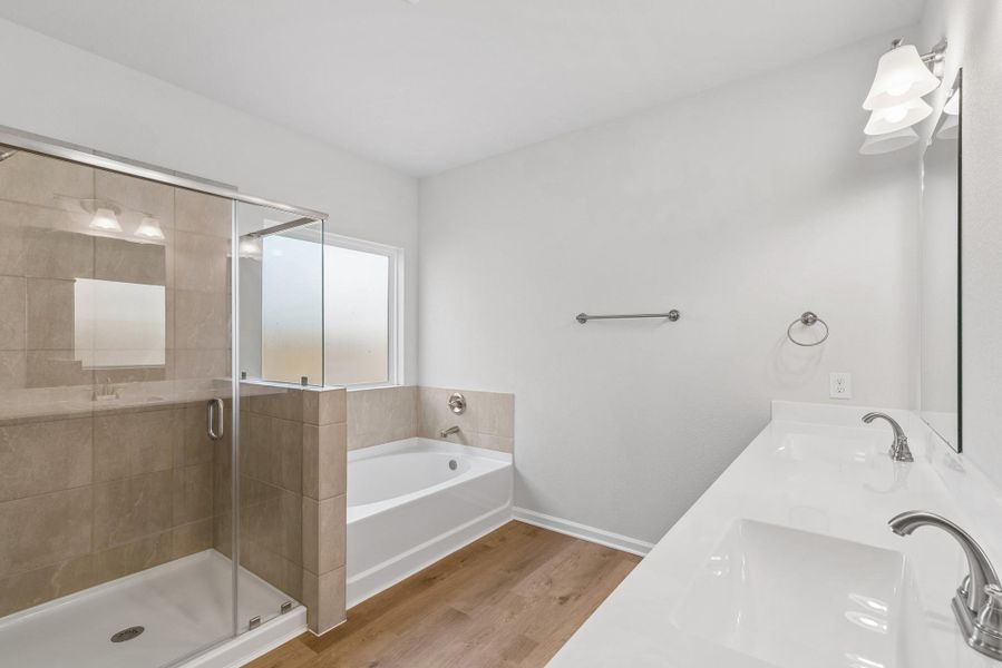 The Kettering II- Primary Suite with Dual Vanities, Garden Tub and Walk-In Shower
