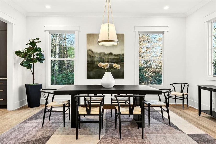 Furnished interior view inside a new home in , Atlanta (Image 12).