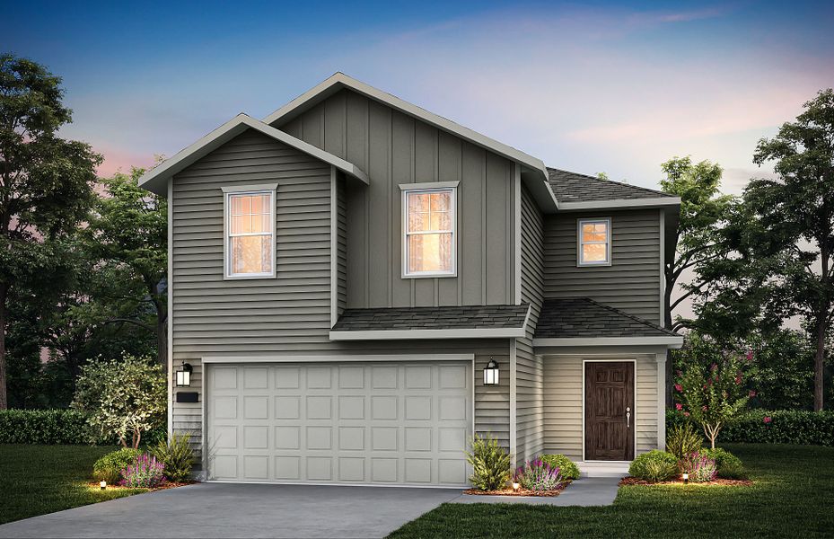 Representative exterior photo of a completed home built from the Pierce by Centex in Arboretum Estates, Terrell, TX (Image 16).