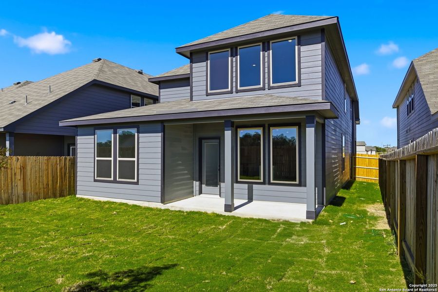 Exterior details and patio area of a home in Morgan Meadows, San Antonio (Image 23). Exterior details and patio area of a home in Morgan Meadows, San Antonio (Image 23).