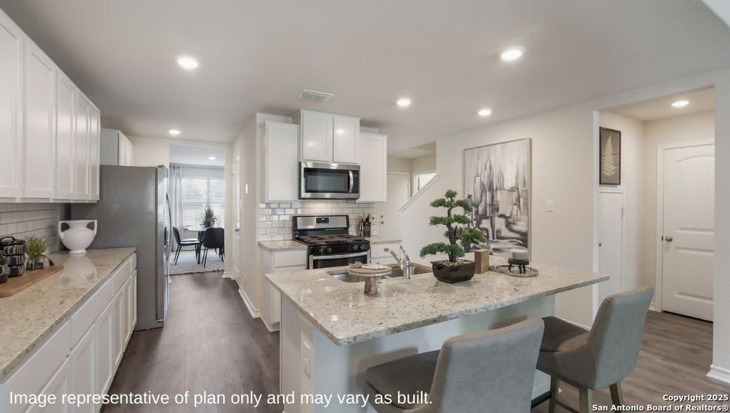 Furnished interior view inside a new home in Steele Creek, Cibolo (Image 7). Furnished interior view inside a new home in Steele Creek, Cibolo (Image 7).