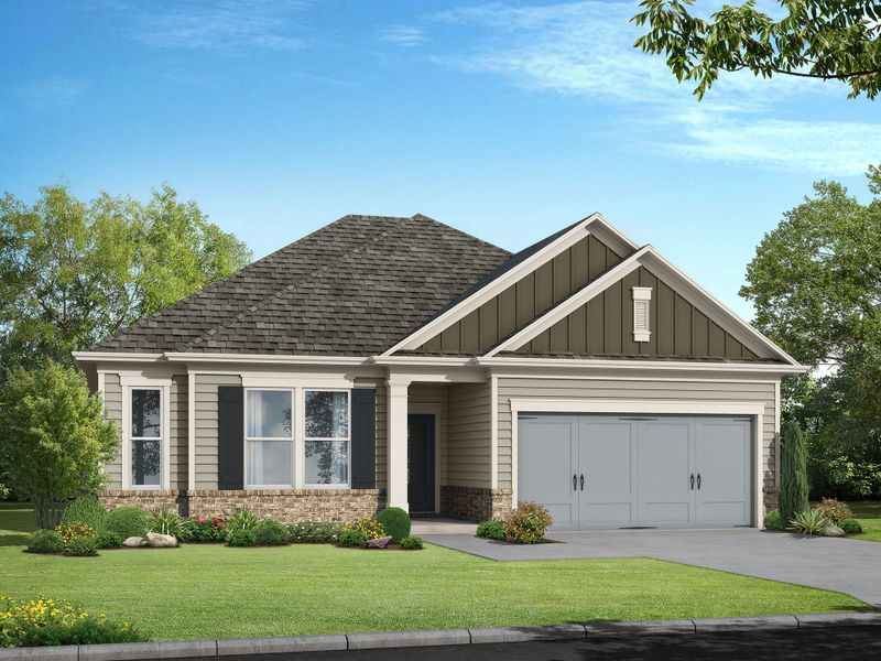Representative exterior photo of a completed home built from the The Canemount by My Home Communities in Red Bird Manor, Jefferson, GA (Image 6). Representative exterior photo of a completed home built from the The Canemount by My Home Communities in Red Bird Manor, Jefferson, GA (Image 6).