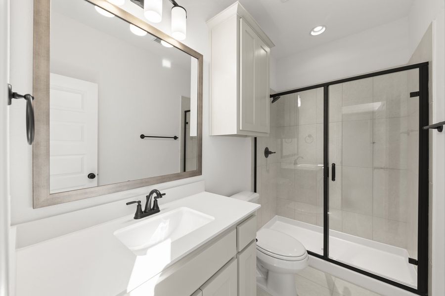 Representative furnished interior of a home built from the Hadley by Windsor Homes in Winding Creek, Rockwall (Image 8).