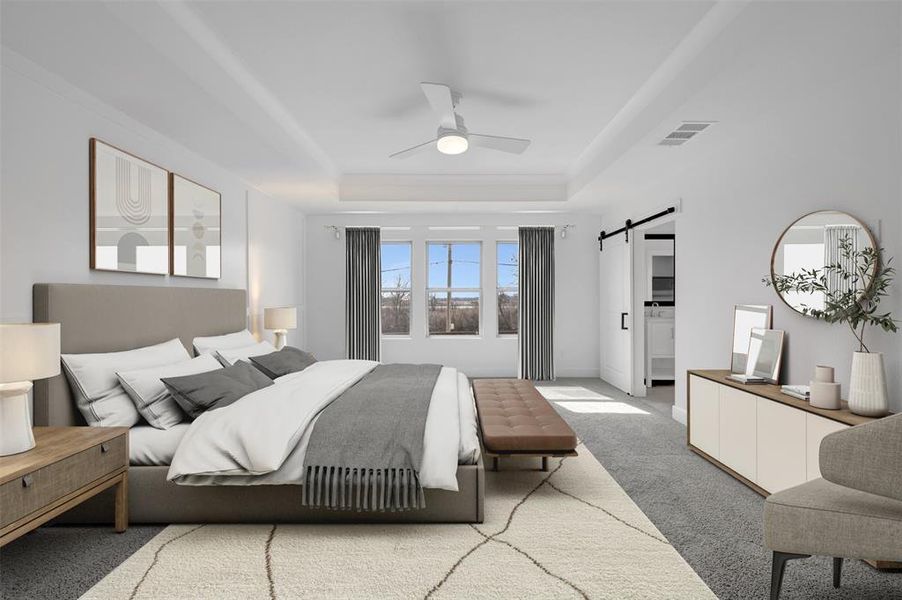 Furnished interior view inside a new home in Heritage Ranch, Sherman (Image 20).