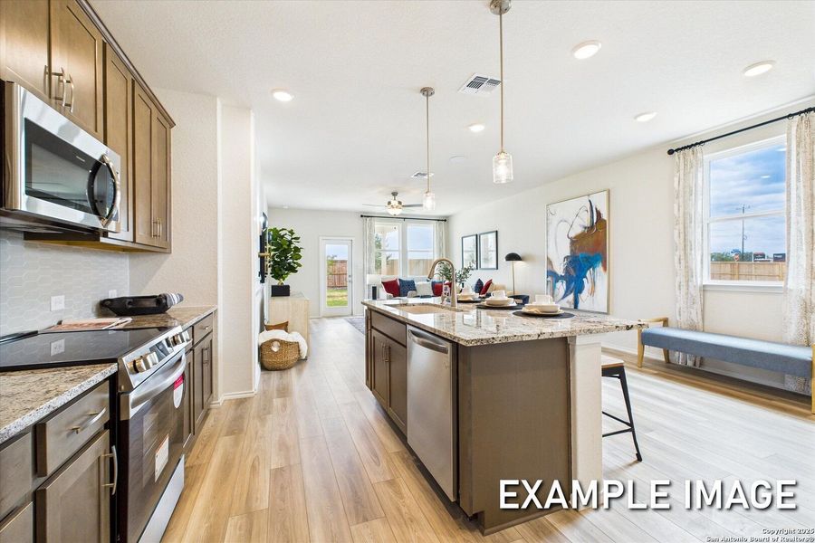 Furnished interior view inside a new home in Agave, San Antonio (Image 15).