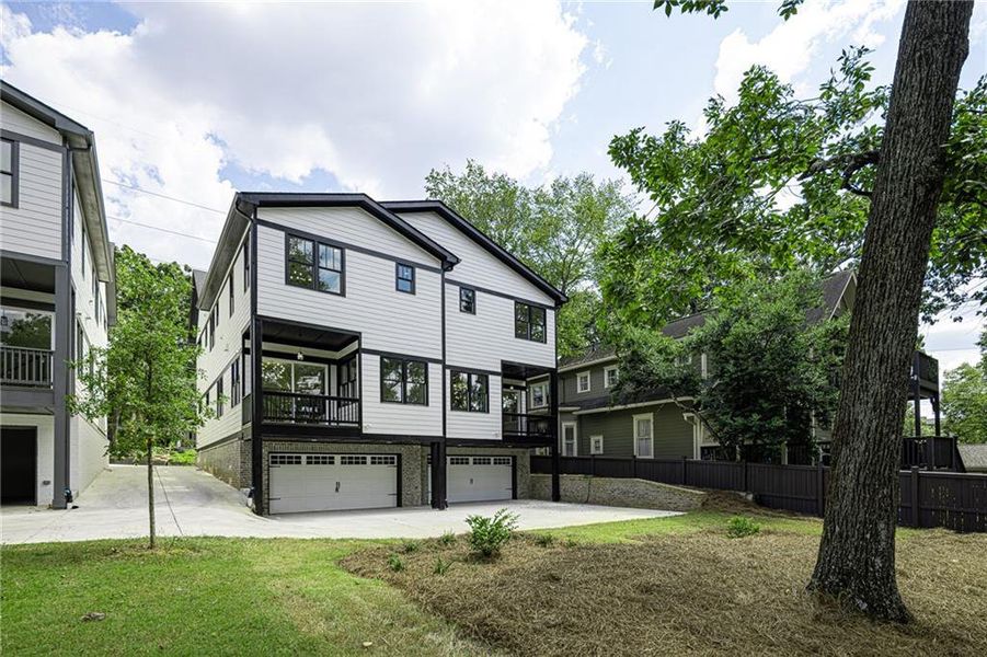 Front exterior of a new home in , Atlanta, GA, highlighting curb appeal (Image 27).
