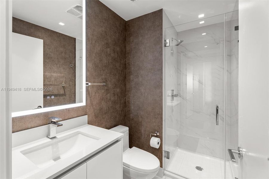 Furnished interior view inside a new home in , Miami (Image 18).