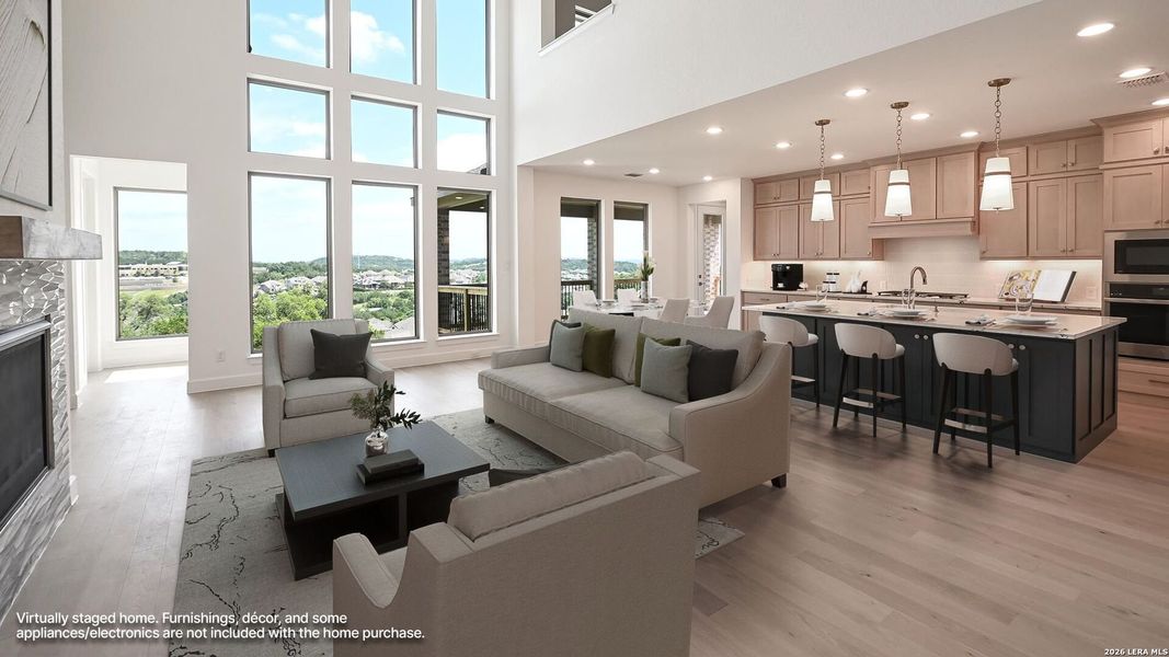 Furnished interior view inside a new home in Johnson Ranch, Bulverde (Image 8). Furnished interior view inside a new home in Johnson Ranch, Bulverde (Image 8).