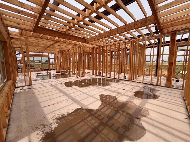 In-progress construction of a new home in , Hawley, TX (Image 3).