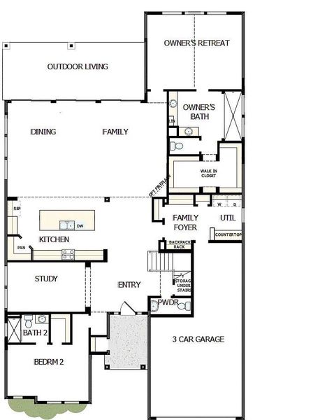 2D floor plan layout of this home in , Cypress, TX (Image 6).