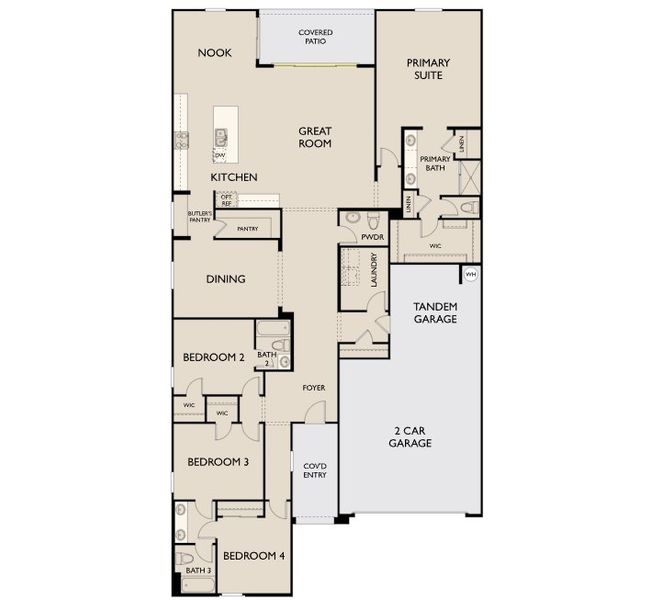2D floor plan layout of this home in Sanctuary at Stonebridge Manor, Waddell, AZ (Image 4). 2D floor plan layout of this home in Sanctuary at Stonebridge Manor, Waddell, AZ (Image 4).