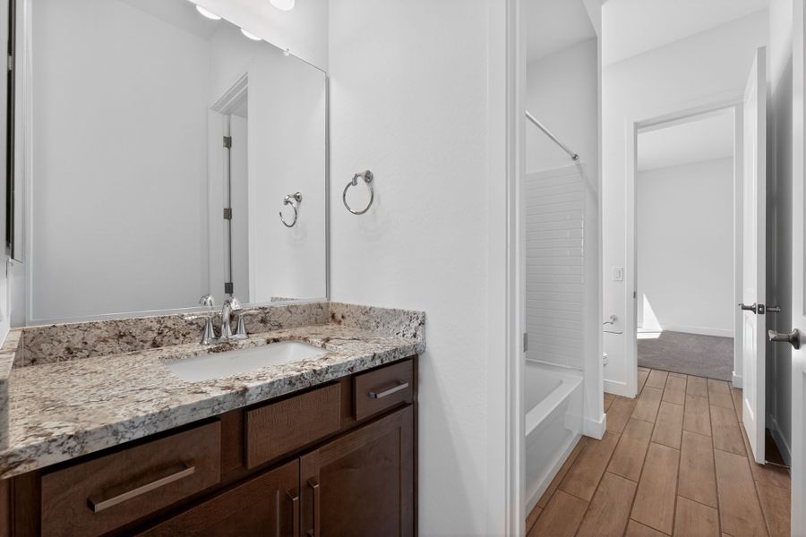 Furnished interior view inside a new home in Combs Ranch, San Tan Valley (Image 17). Furnished interior view inside a new home in Combs Ranch, San Tan Valley (Image 17).