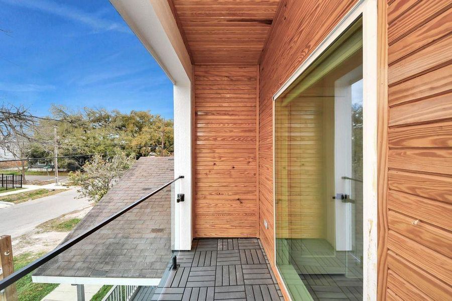 Exterior details and patio area of a home in , Houston (Image 27). Exterior details and patio area of a home in , Houston (Image 27).