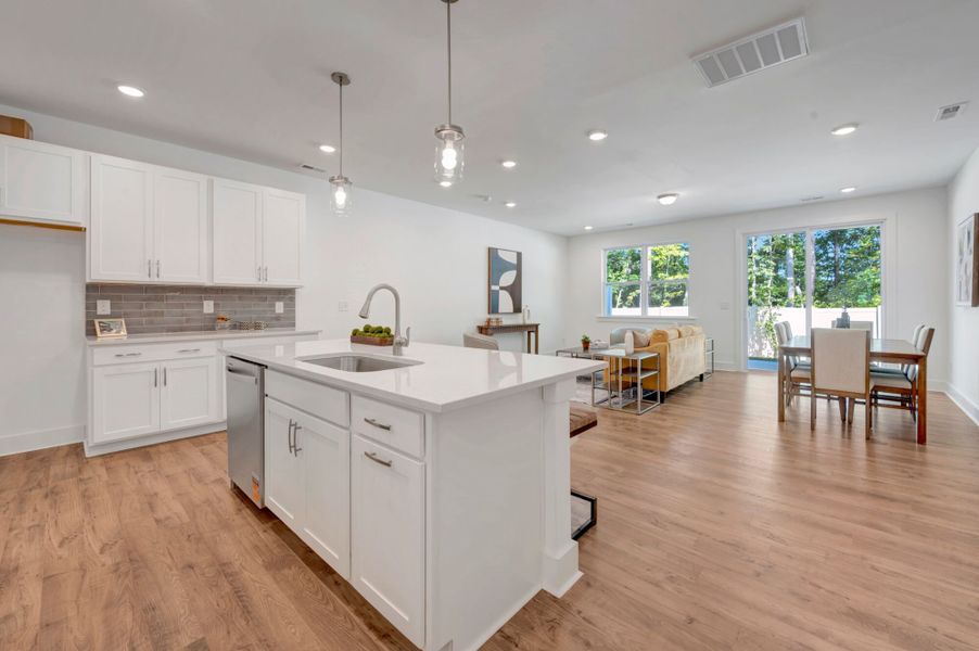 Furnished interior view inside a new home in Ashmore Townes, Garner (Image 10).