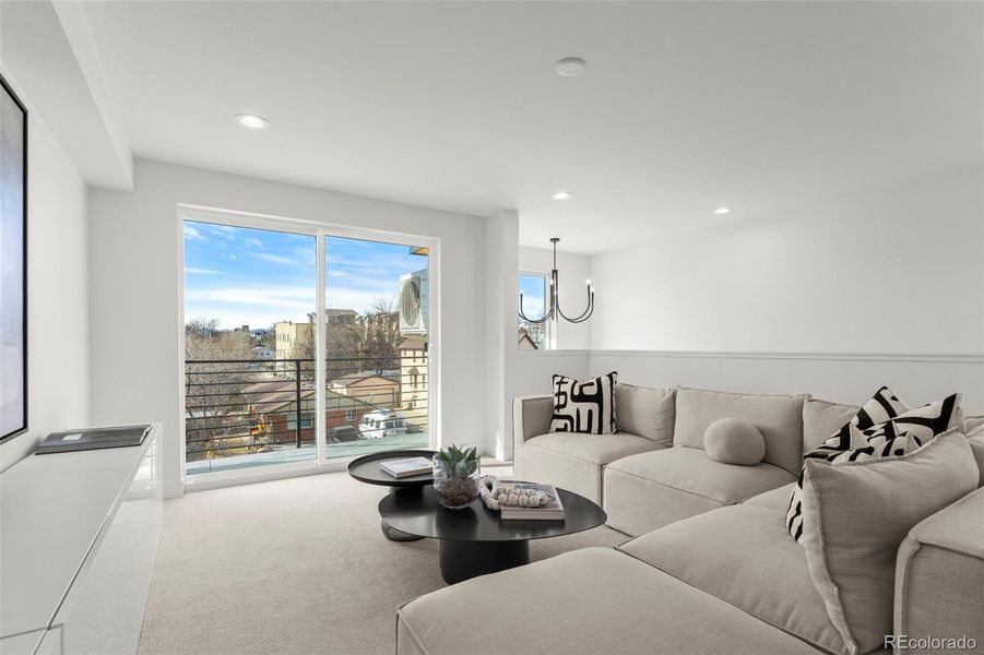 Furnished interior view inside a new home in , Denver (Image 15).