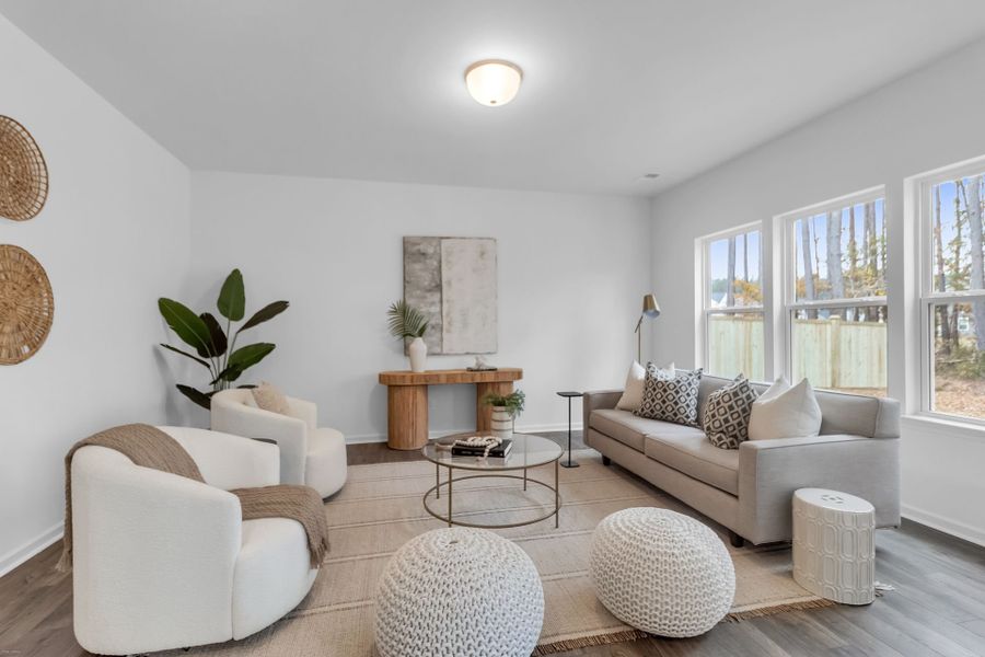 Furnished interior view inside a new home in Homecoming, Ravenel (Image 10).