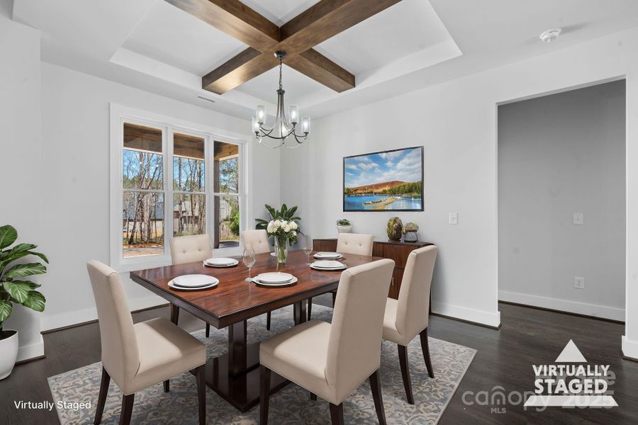 Furnished interior view inside a new home in , Hickory (Image 18).