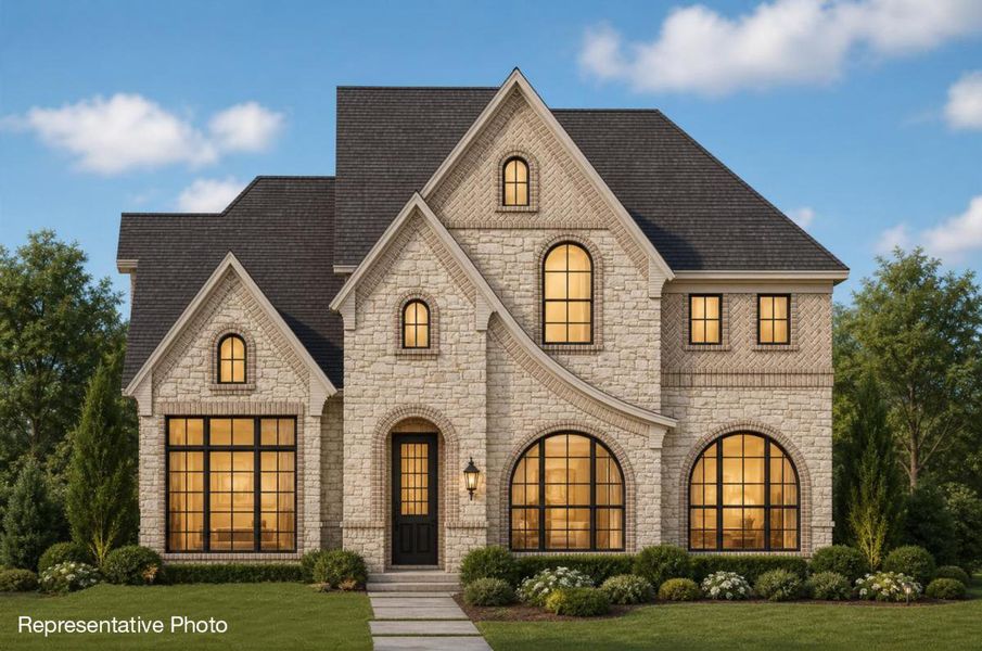 Representative exterior photo of a completed home built from the Royal Savannah by Grand Homes in Edgewater, Fate, TX (Image 16).