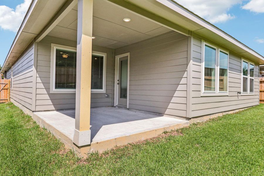 Front exterior of a new home in Pine Lake Cove - Premier Series, Montgomery, TX, highlighting curb appeal (Image 12).