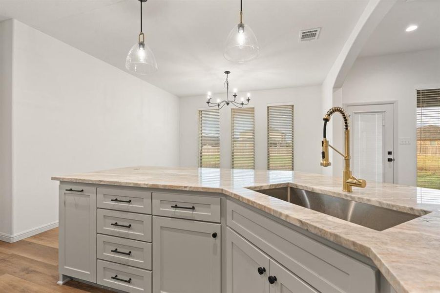 Furnished interior view inside a new home in , Cleburne (Image 6).