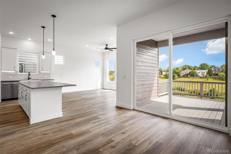 Spacious, unfurnished interior of a new home in Trailside at Cottonwood Creek, Colorado Springs (Image 29).