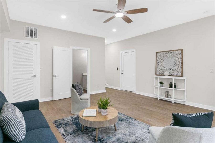Furnished interior view inside a new home in , Atlanta (Image 15).