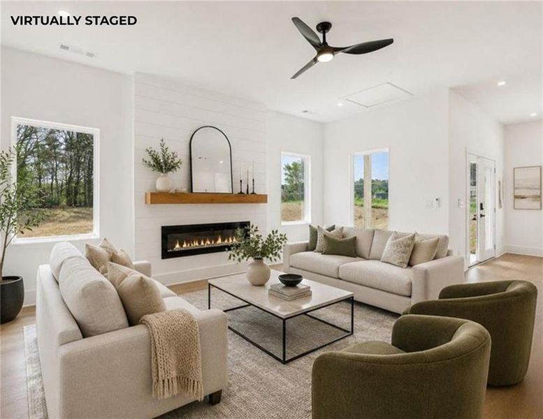 Furnished interior view inside a new home in , Loganville (Image 8).