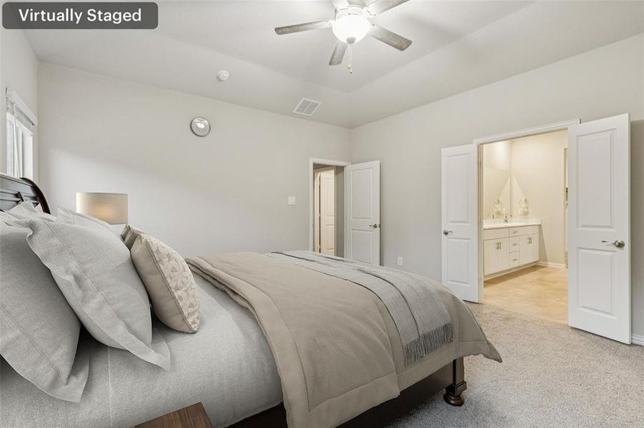 Furnished interior view inside a new home in Wolf Creek Farms - Signature Series, Melissa (Image 8).