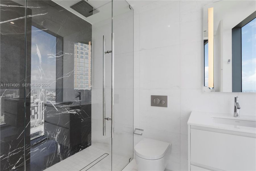 Furnished interior view inside a new home in , Miami (Image 31).