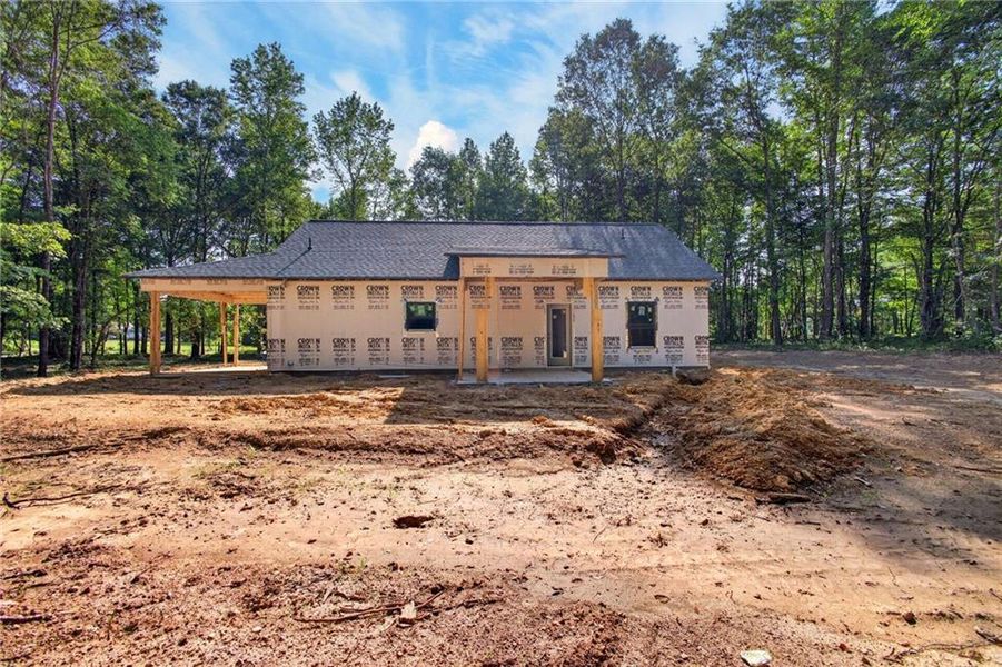 In-progress construction of a new home in , Silver Creek, GA (Image 24).