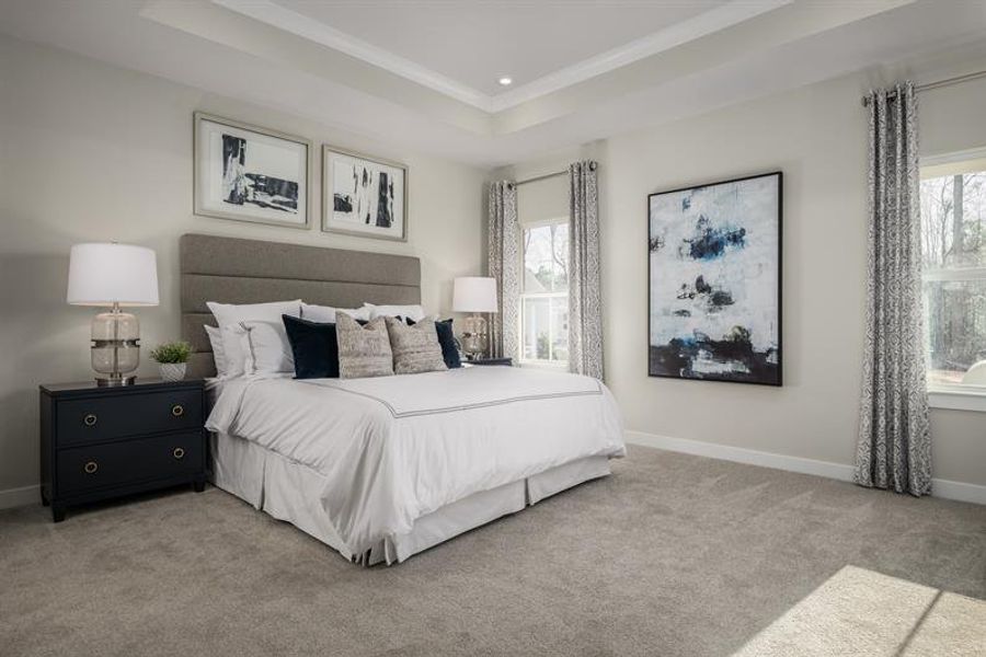 Representative furnished interior of a home built from the Palladio Ranch by Ryan Homes in Ravenfield, Charlotte (Image 24).