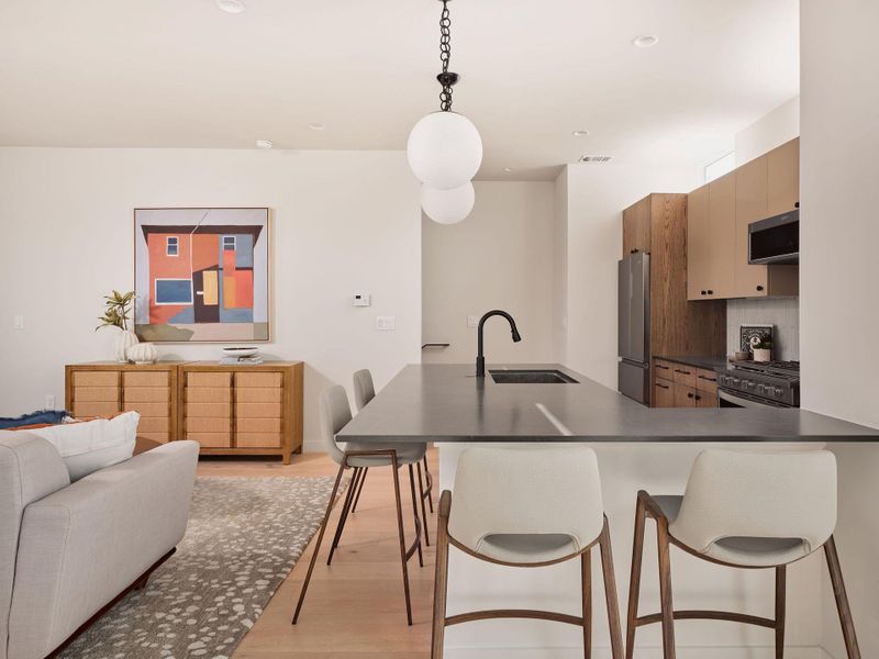 Furnished interior view inside a new home in , Austin (Image 9).