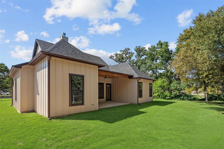 Exterior details and patio area of a home in , Star Harbor (Image 3).