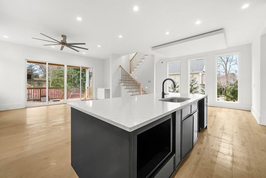 Furnished interior view inside a new home in , Atlanta (Image 10).