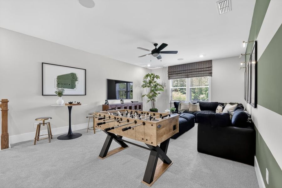 Representative furnished interior of a home built from the Santorini by Taylor Morrison in Towson Village, Peachtree City (Image 32).